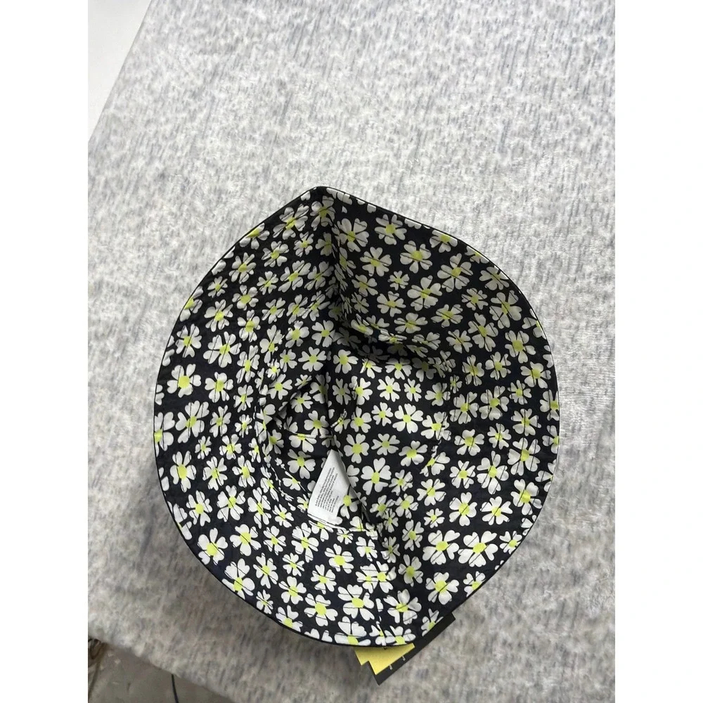 Art Class Kids Reversible Bucket‎ Hat Black Daisy Floral UPF 50 OSFM HT6970660SK